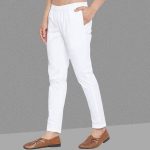 White NARO Pant Style Pajama For Men - 1 PS - Cotton - পায়জামা