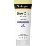 Neutrogena Sheer Zinc Mineral Dry-Touch Sunscreen Broad Spectrum SPF 50